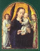 Mary and Child with two Angels Making Music dsf DAVID, Gerard